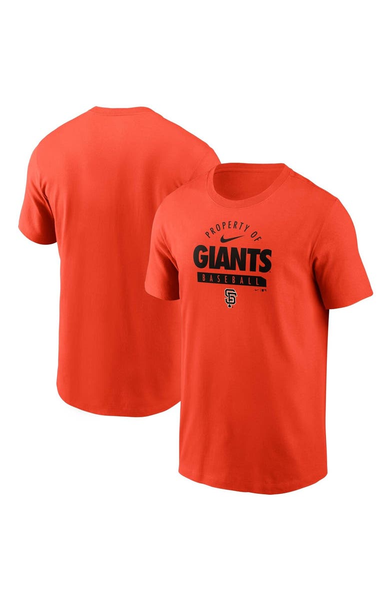 Nike Men's Nike Orange San Francisco Giants Primetime Property Of Practice T-Shirt, Main, color, 