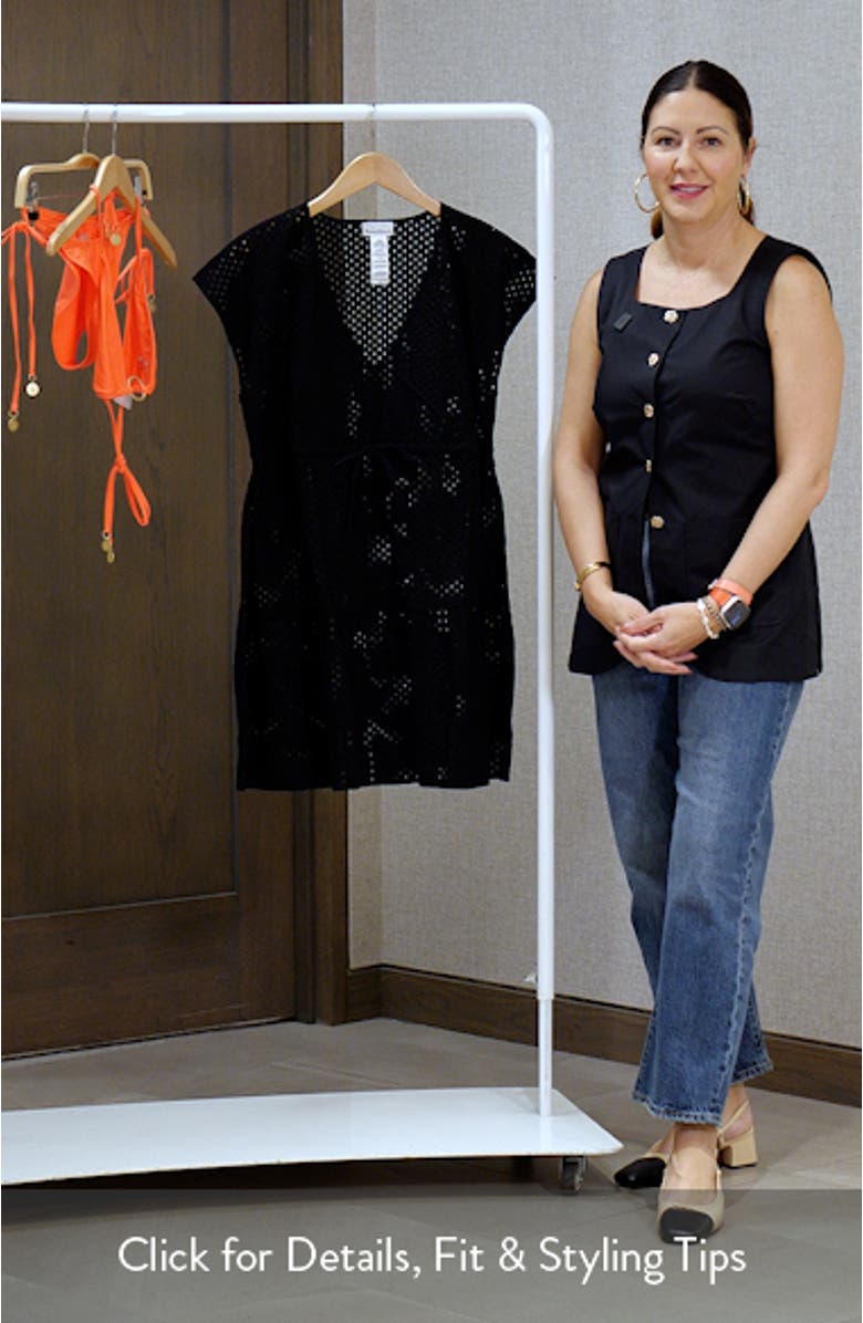 Eyelet Cove Organic Cotton Cover-Up Dress, sales video thumbnail