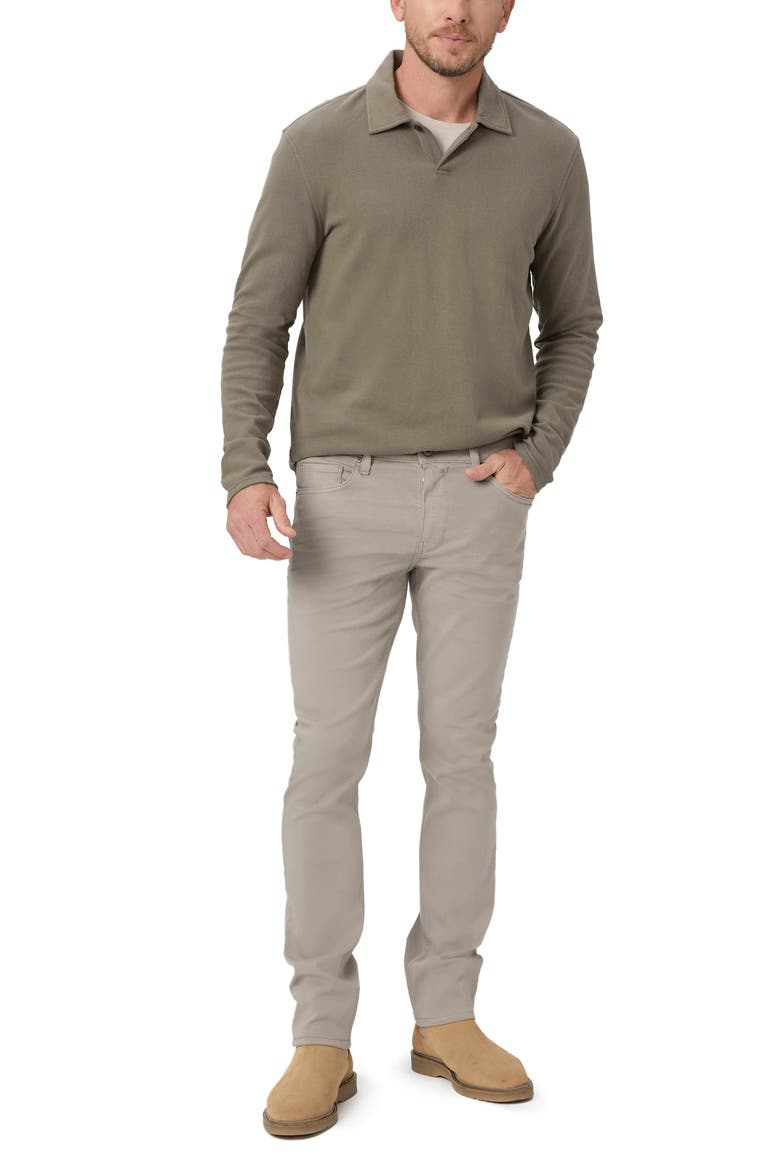 Transcend Lennox Slim Tapered Leg Five Pocket Pants, Alternate, color, SILV PEARL