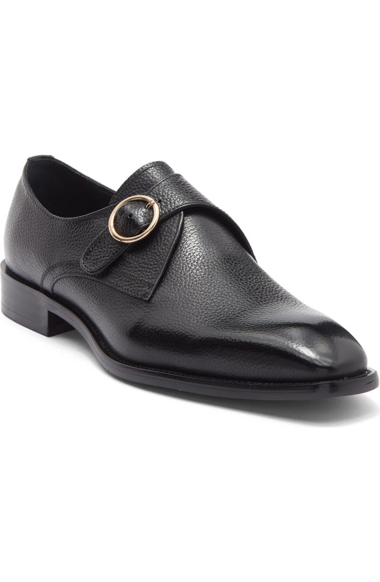 Maison Forte Vero Monk Shoe, Main, color, Black