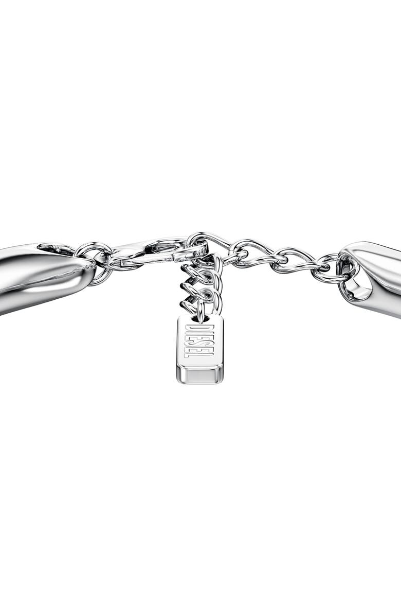 DIESEL<sup>®</sup> Elongated Link Chain Bracelet, Alternate, color, Silver