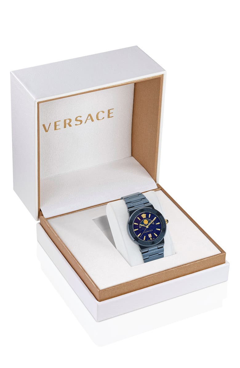 Versace Greca Logo Bracelet Watch, 38mm, Alternate, color, 