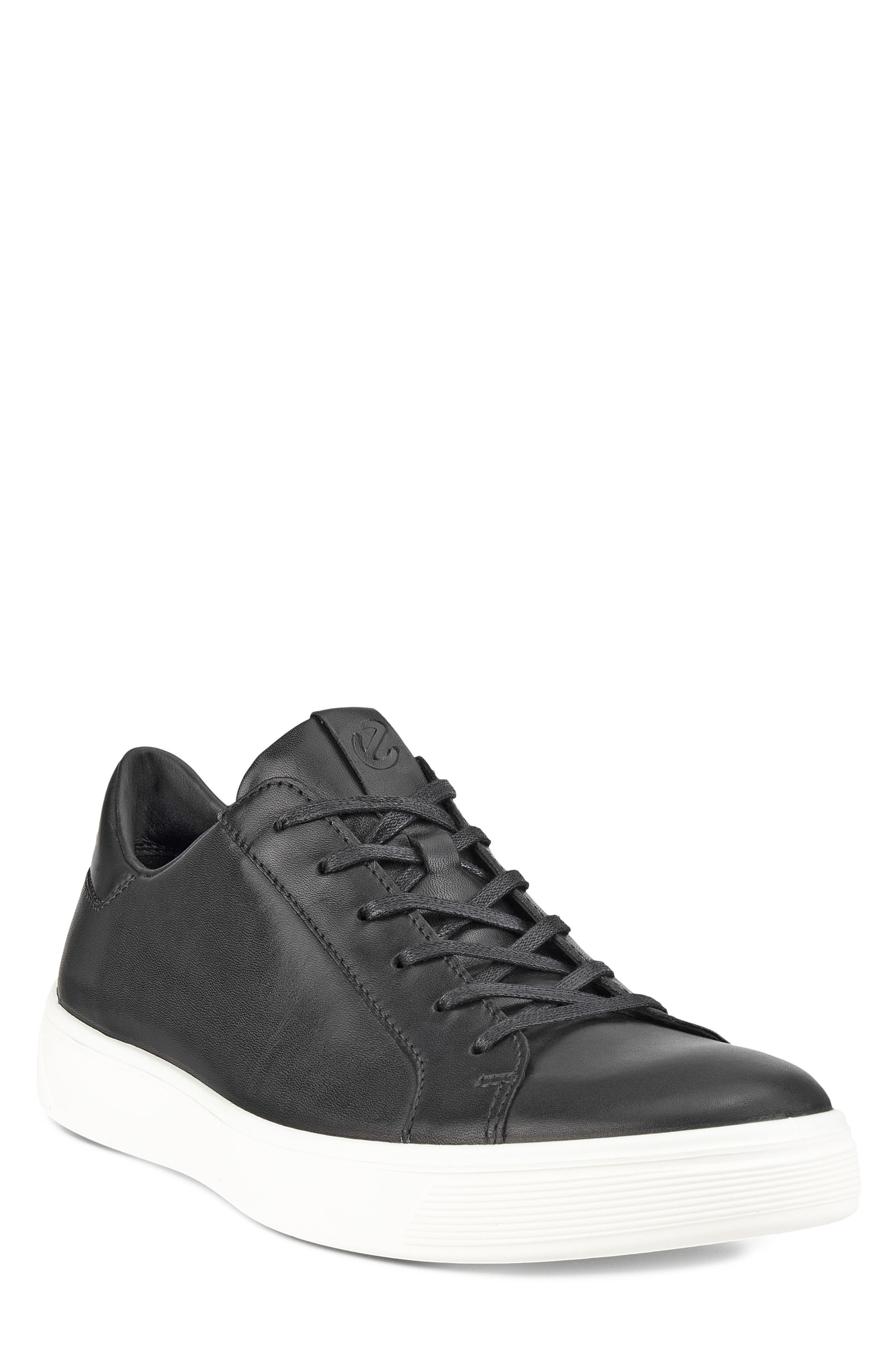 ECCO Street Tray Sneaker, Main, color, Black