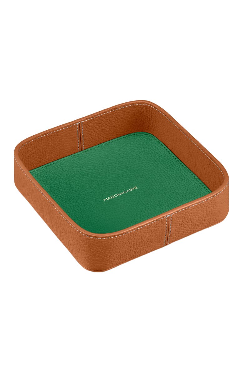 MAISON de SABRÉ The Catchall Tray, Alternate, color, Pecan Emerald