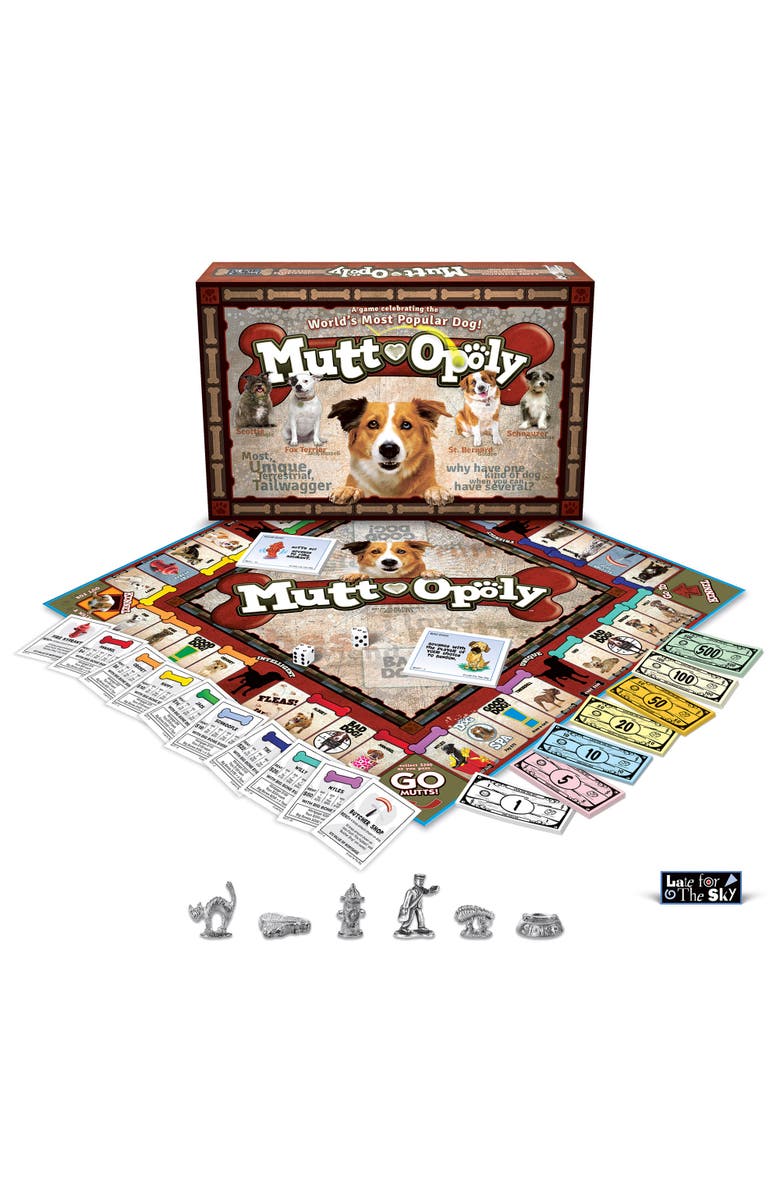 Late for the Sky Muttopoly Themed Family Board Game, Ages 8+, Alternate, color, Multicolored