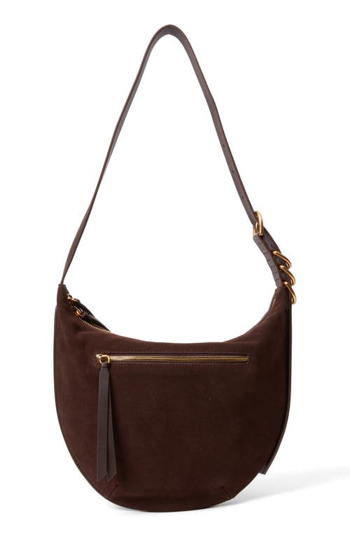 Rag & Bone Medium Mercer Suede Hobo Bag In Brown