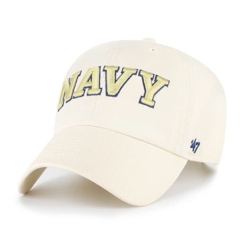 Men's '47 Sand Navy Midshipmen Clean Up Adjustable Hat