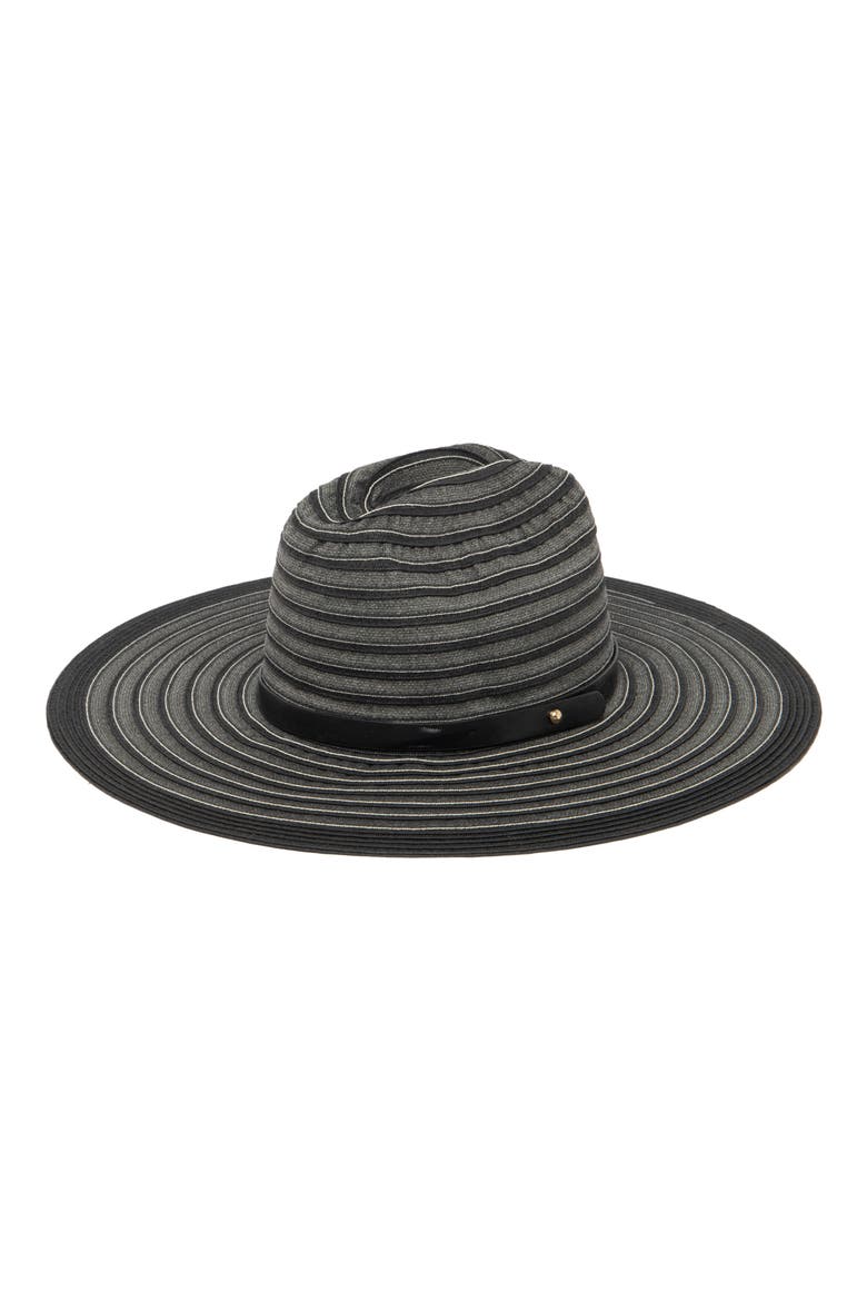 Cattleman's Crease Sun Hat, Main, color, BLACK