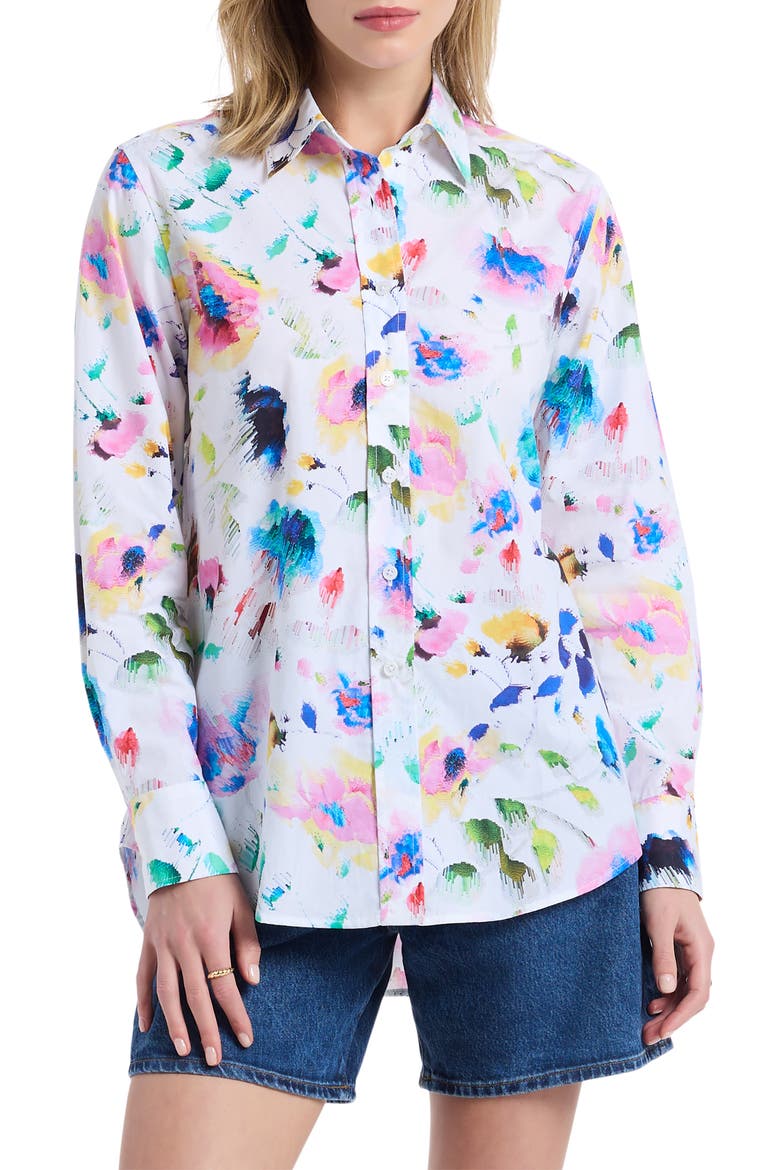 Carrie Long Sleeve Woven Shirt, Main, color, MULTI