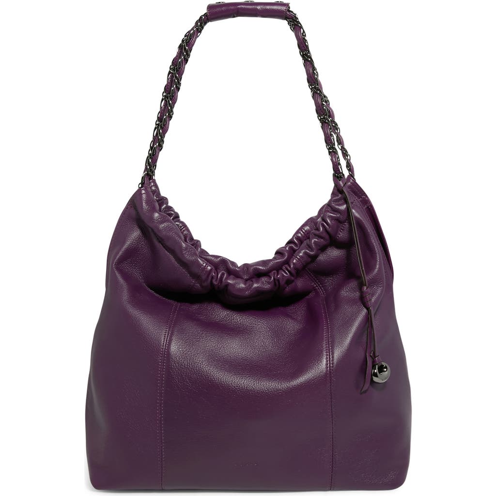 Aimee Large Lennon Shoulder Bag In Purple