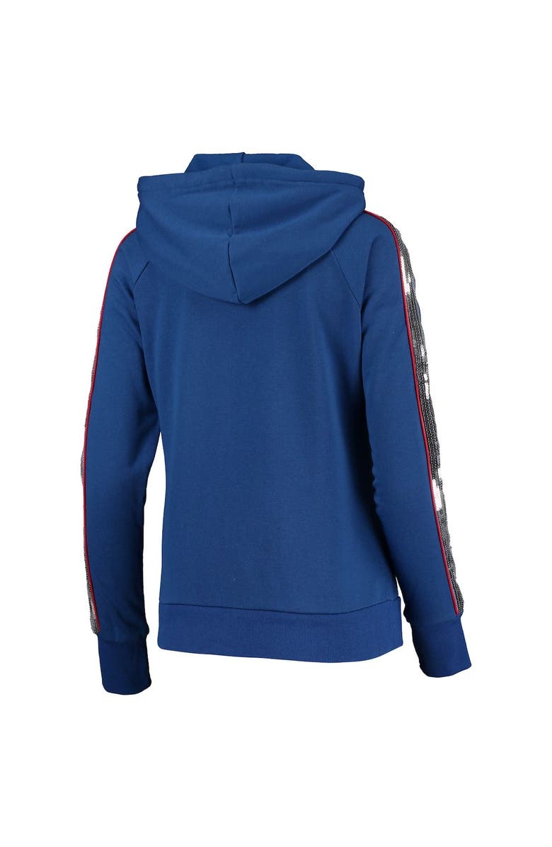 G-III 4HER BY CARL BANKS Women's G-III 4Her by Carl Banks Royal Chicago Cubs Game Changer Raglan Full-Zip Hoodie, Alternate, color,
