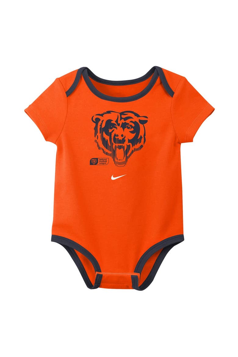 Newborn & Infant Nike Caleb Williams Chicago Bears Name & Number 3-Pack Bodysuit Set, Alternate, color, Navy