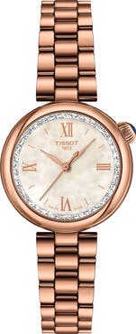 Tissot Desir Mother-of-Pearl Rose Gold Tone Watch, 28mm