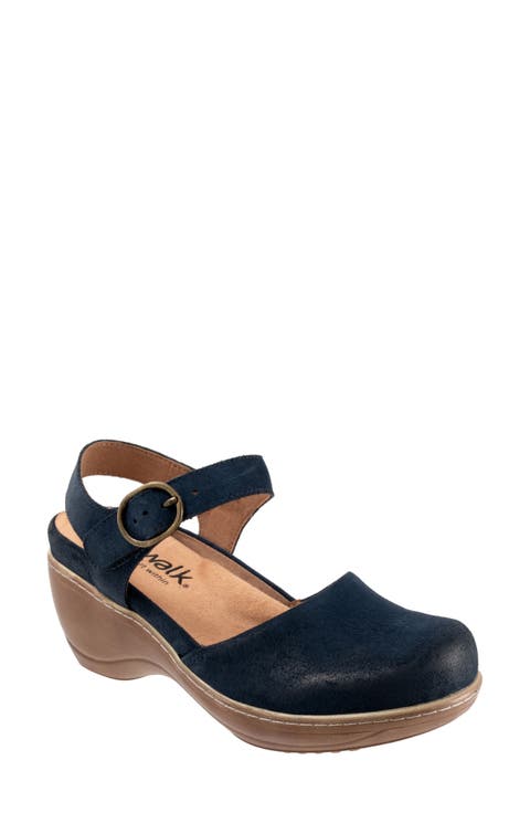 Mabelle Ankle Strap Platform Clog (Women)