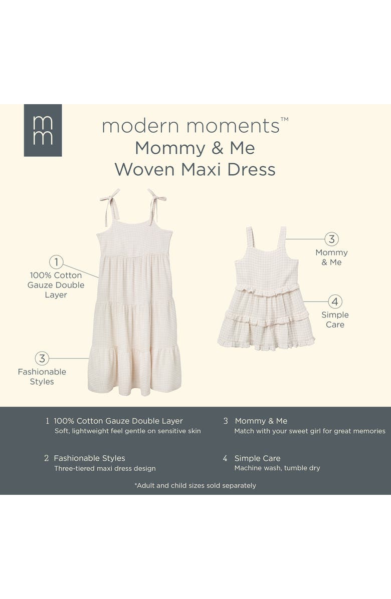 Modern Moments<sup>™</sup> by Gerber Mommy & Me Sun Dress, Alternate, color, Tan Gingham