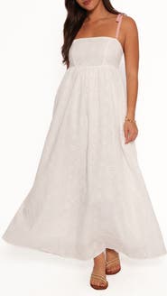 Petal & Pup Odessa Cotton Eyelet Maxi Dress