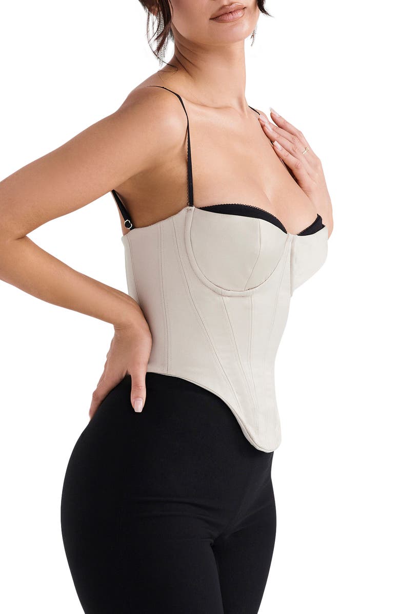 HOUSE OF CB Luette Satin Corset, Alternate, color, 