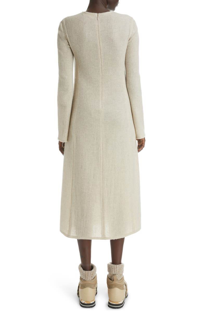Chloé Long Sleeve Wool & Recycled Cashmere Dress, Alternate, color,