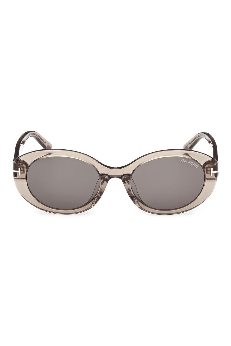 Jasmin 54mm Oval Sunglasses, Main, color, LIGHT BROWN/ SMOKE