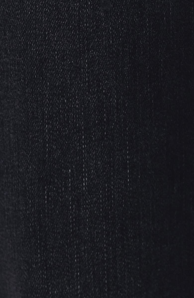 Bayeas Raw Hem High Waist Relaxed Straight Leg Jeans, Alternate, color, Black Wash