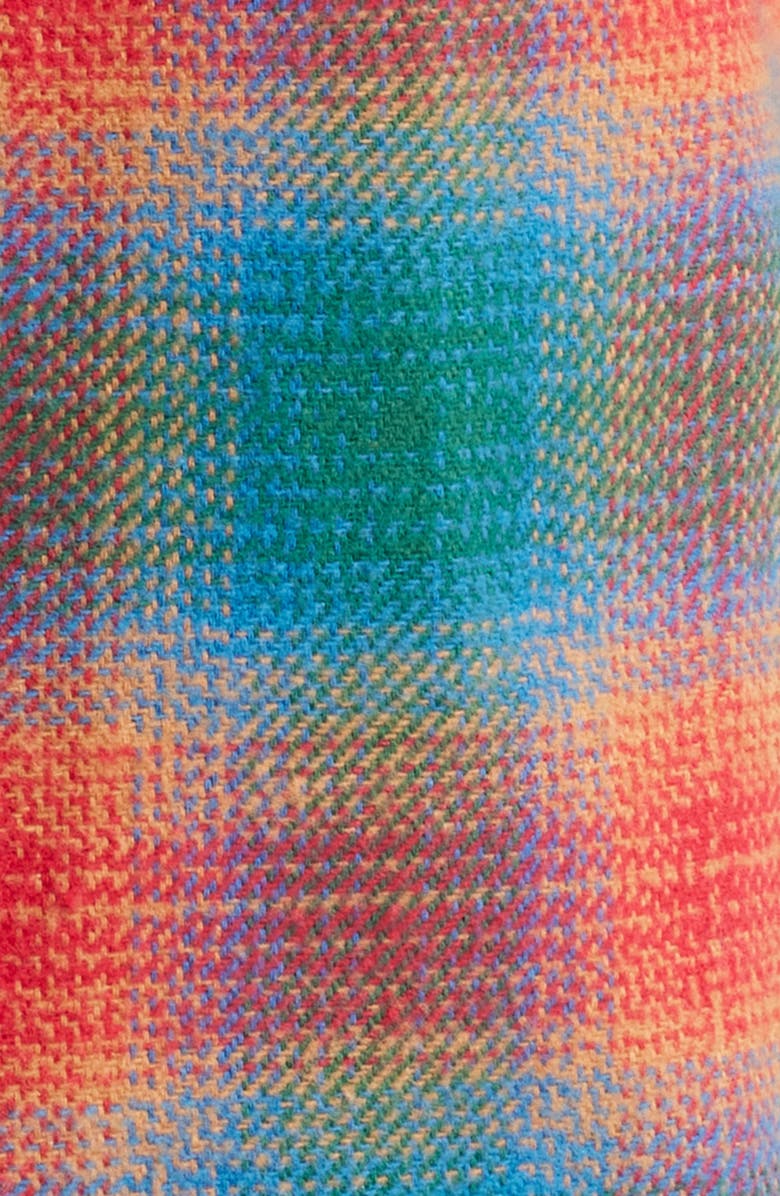 Billionaire Boys Club Heart & Mind Ombré Check Flannel Button-Up Shirt, Alternate, color,