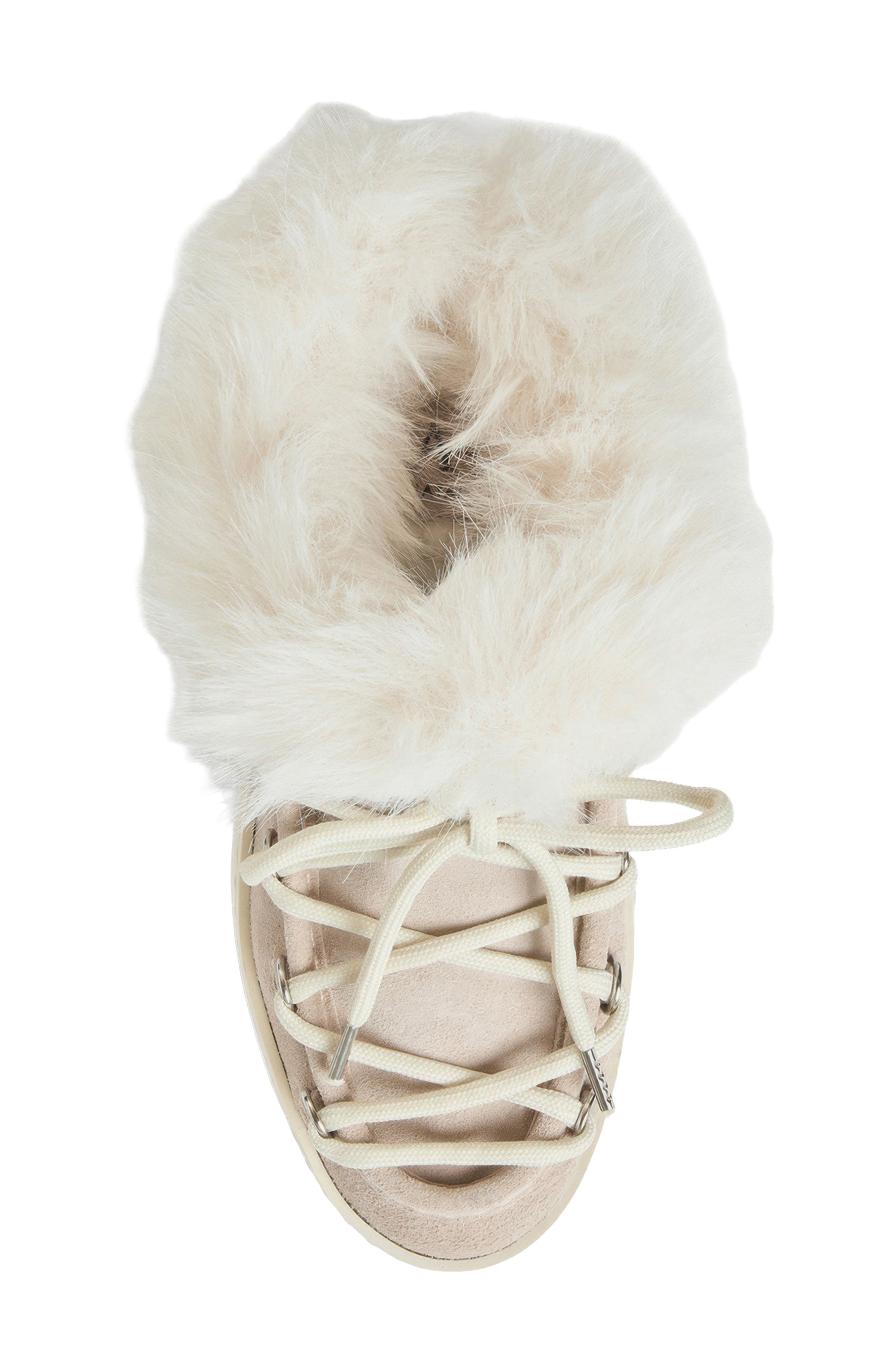 Anise Genuine Shearling Lined Sneaker Mule, Alternate, color, WARM GREY SUEDE
