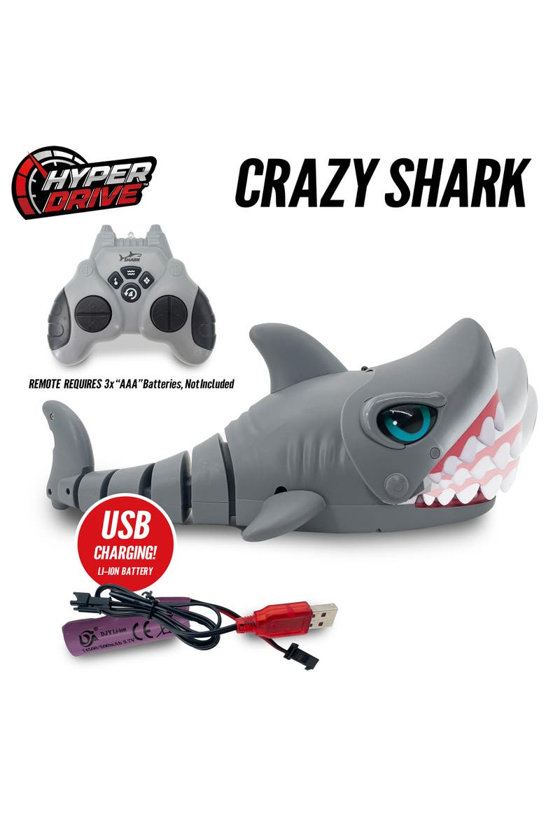 Shark Gray 14 Inch Remote Control Toy, Alternate, color, Multicolored