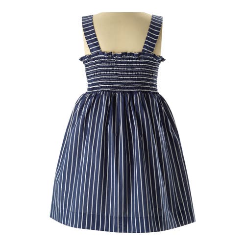 Rachel Riley Striped Sundress In Navy