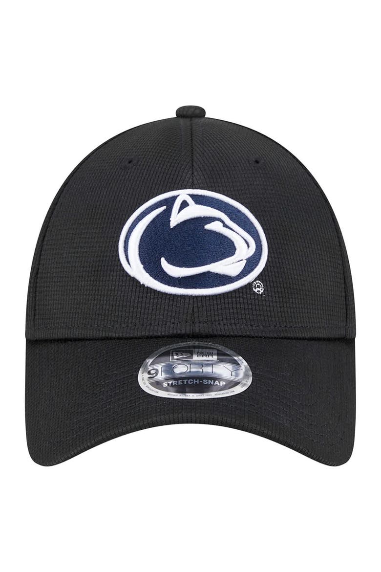 Men's New Era Black Penn State Nittany Lions Pivot 9FORTY Stretch-Snap Adjustable Hat, Alternate, color, Black