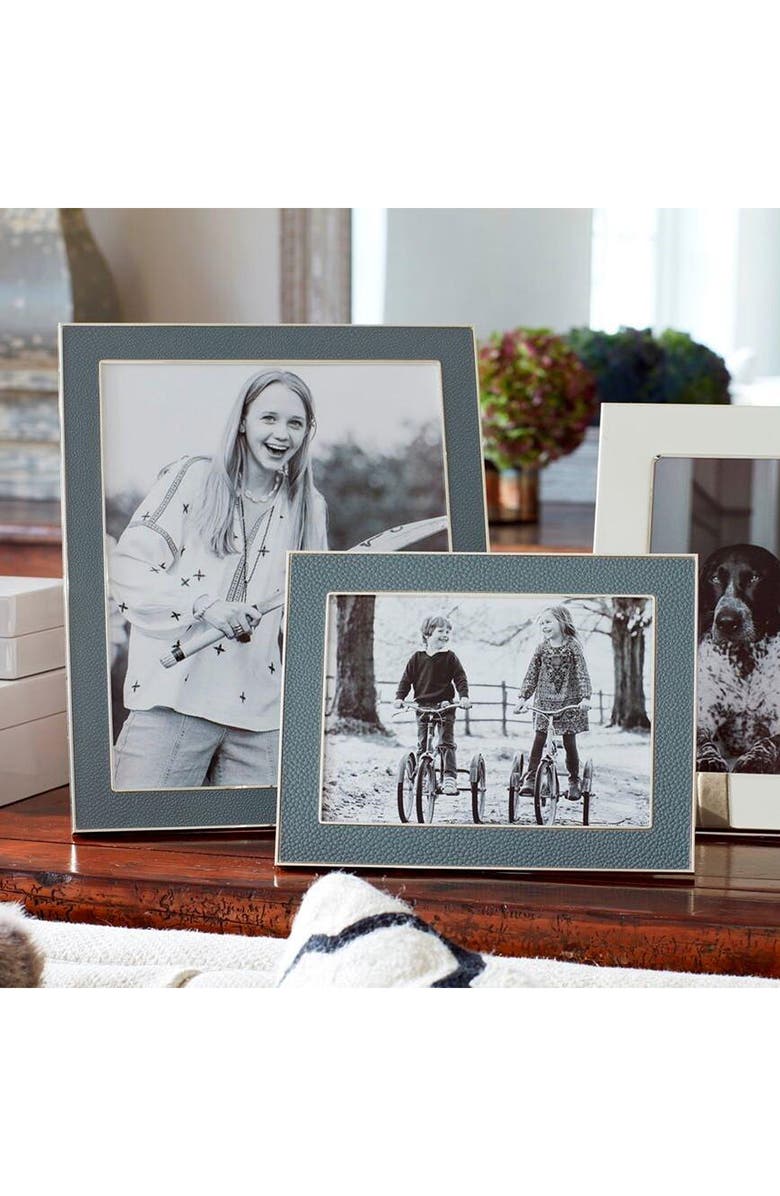 Addison Ross London Faux Shagreen Picture Frame, Alternate, color, Grey