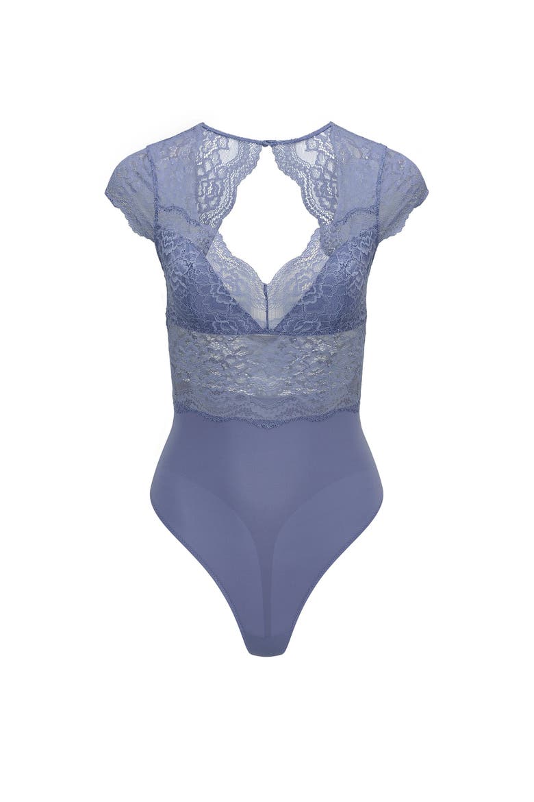 Meave Bodysuit Lingerie, Alternate, color, Medium blue