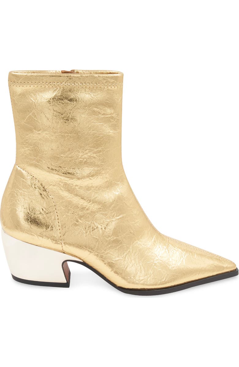 BCBGMAXAZRIA Seriba Block Heel Bootie, Alternate, color, Gold