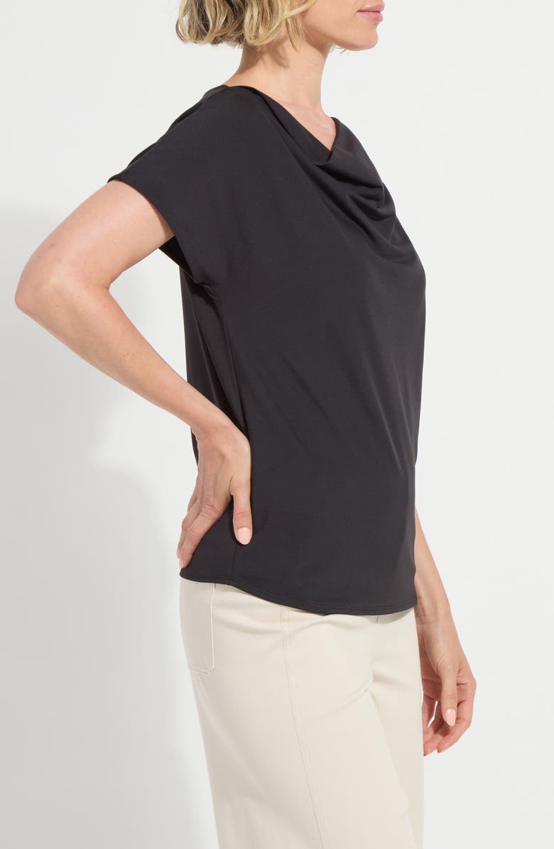 Lysse Ensley Cowl Neck Top, Alternate, color, Black