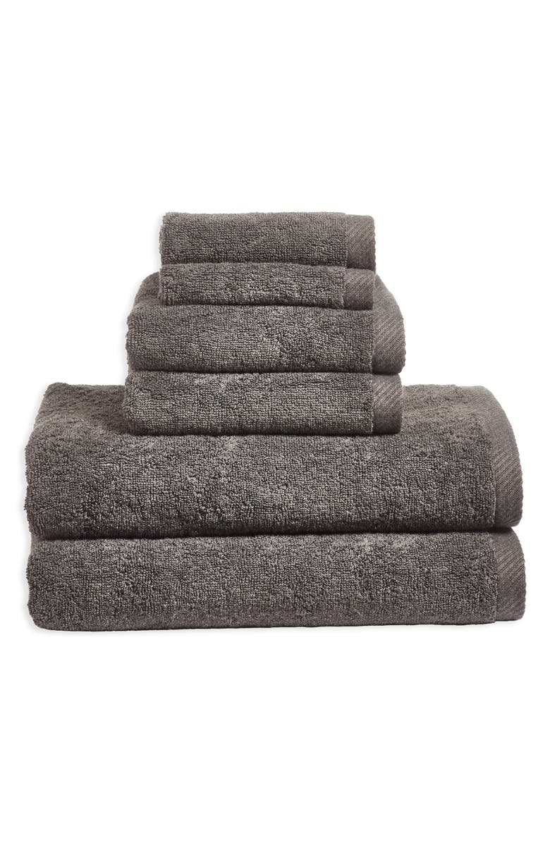 Nordstrom 6-Piece Cotton Blend Bath Towel, Hand Towel & Washcloth Set, Main, color, 