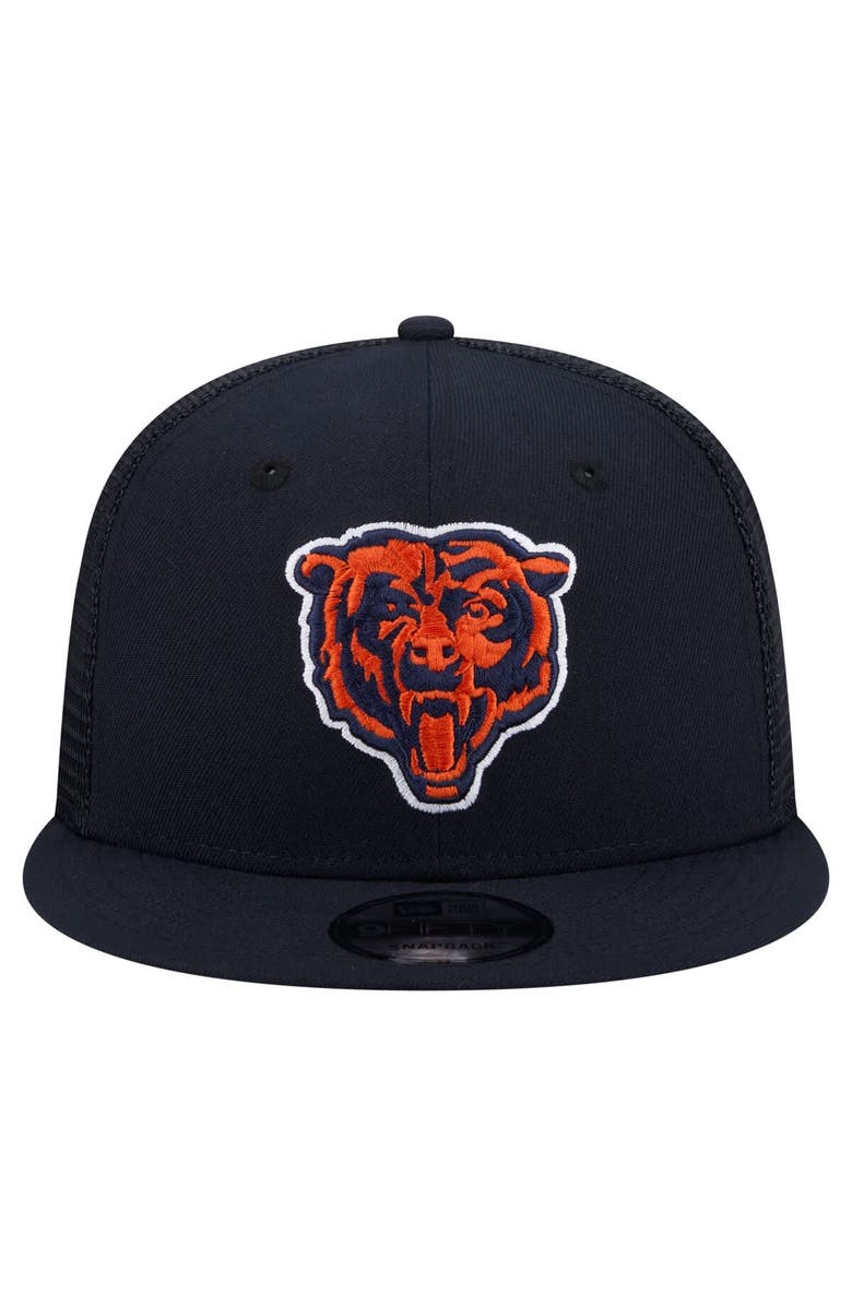 New Era Men's New Era Navy Chicago Bears Core Team 9FIFTY Trucker Snapback Hat, Alternate, color, Navy