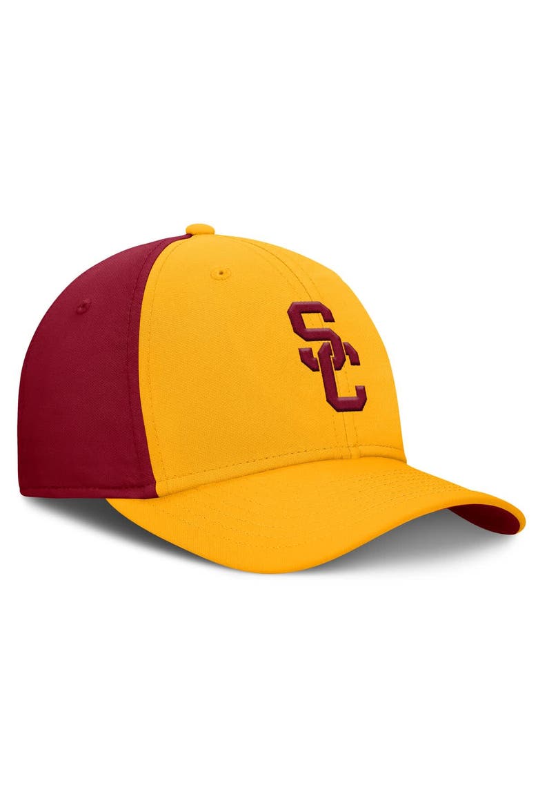 Men's Nike Gold/Cardinal USC Trojans 2025 Sideline Rise Local Performance Flex Hat, Alternate, color, Gold