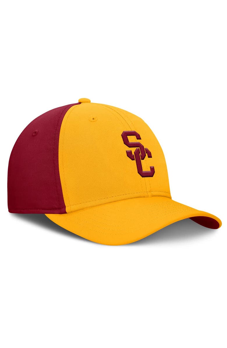 Nike Men's Nike Gold/Cardinal USC Trojans 2025 Sideline Rise Local Performance Flex Hat, Alternate, color, Gold