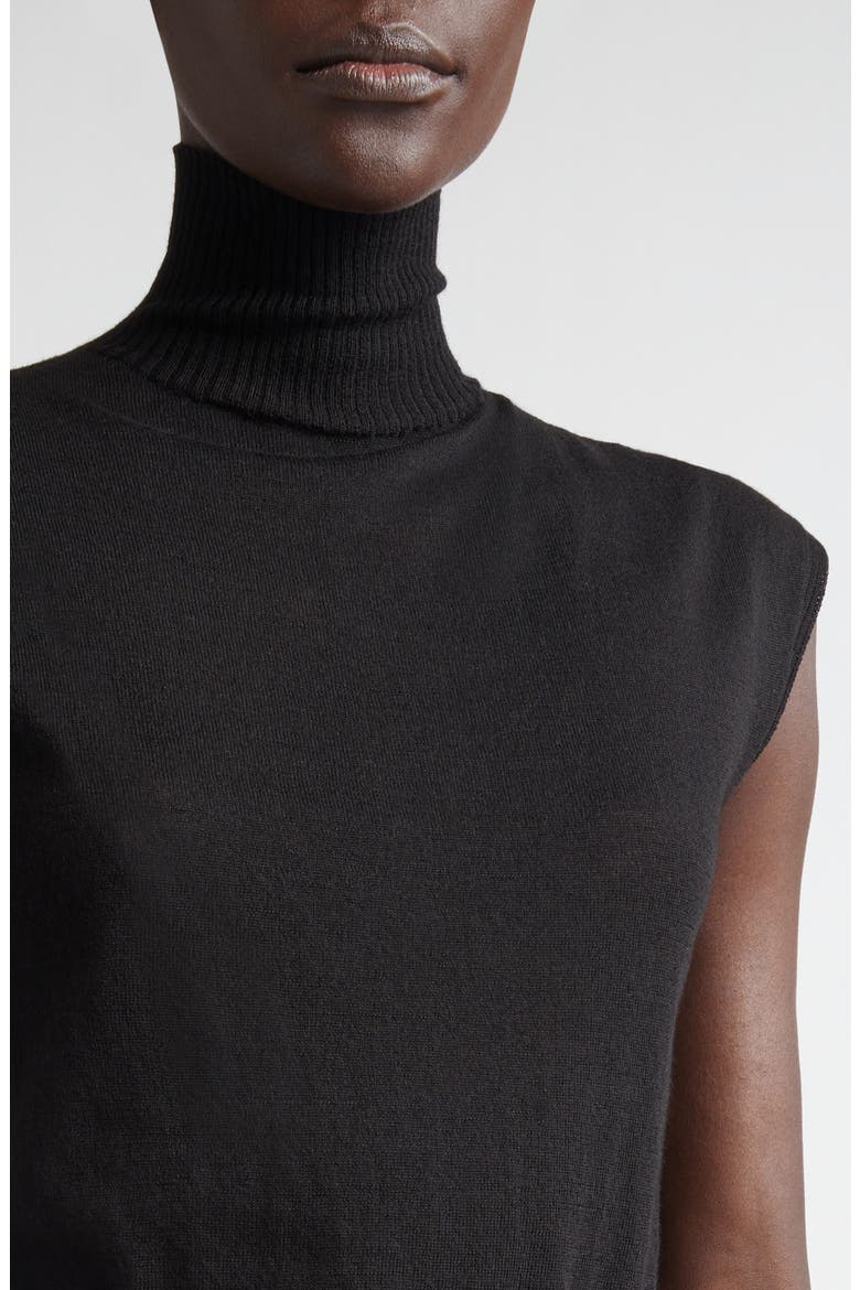 Virgin Wool Turtleneck Sweater, Alternate, color, BLACK