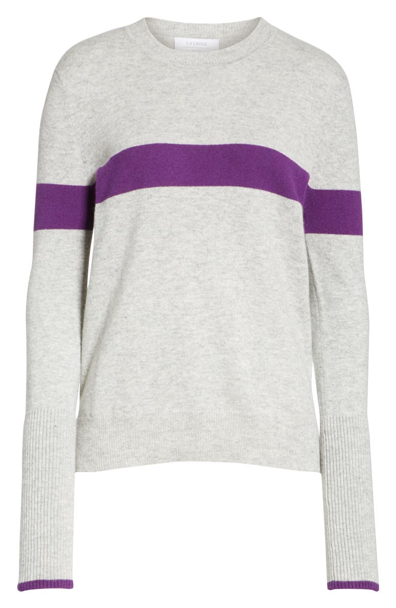 La Ligne Bold Stripe Cashmere Sweater, Alternate, color,