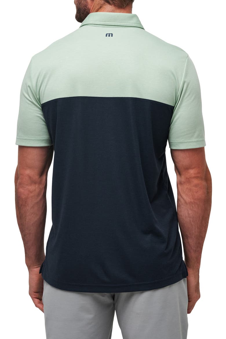 Rustic Route Colorblock Polo, Alternate, color, JADEITE