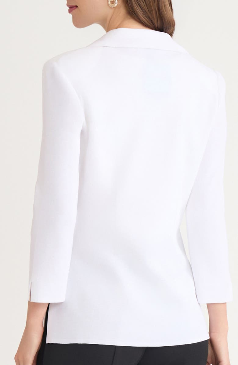 Ming Wang Three Quarter Sleeve High-Low Blazer, Alternate, color, 