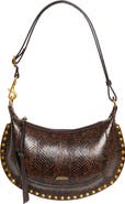 Isabel Marant Oskan Moon Studded Leather Hobo Bag