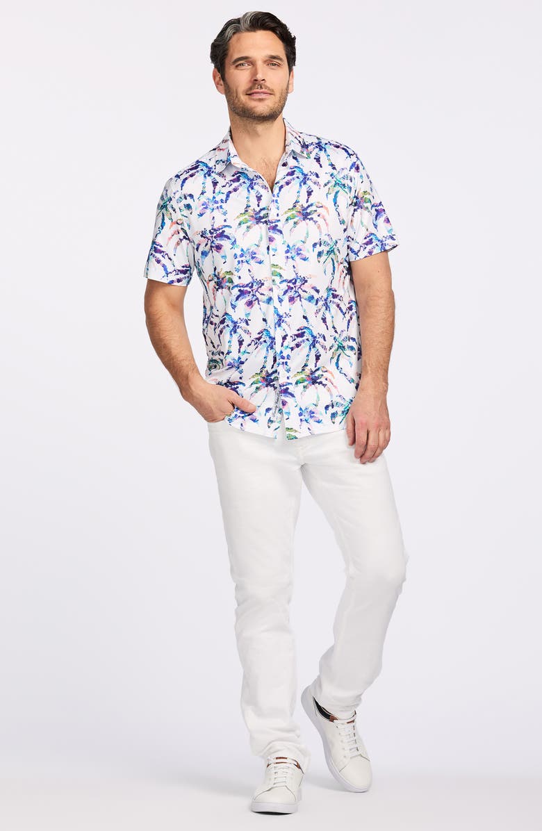 Robert Graham Trevett Short Sleeve Button-Up Shirt, Alternate, color, Multi