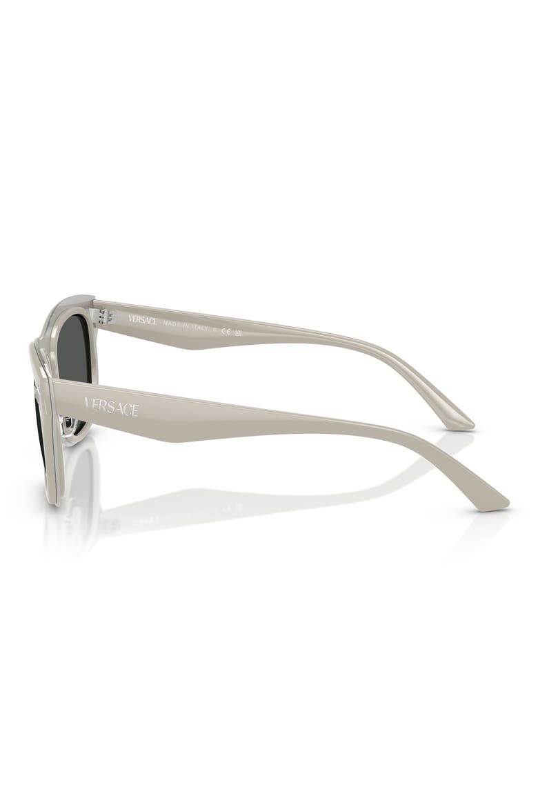 53mm Rectangular Sunglasses, Alternate, color, LIGHT GREY