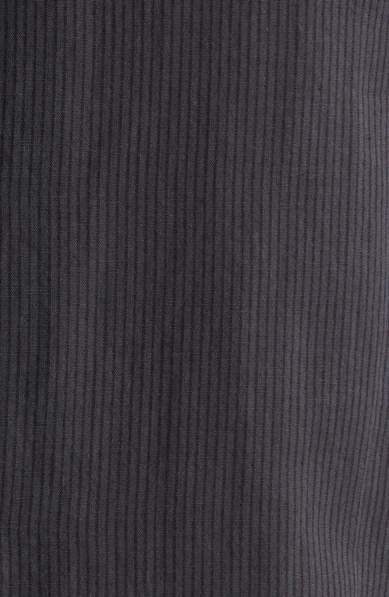 rag & bone Avery Cotton Gauze Camp Shirt, Alternate, color, Dark Grey Stripe
