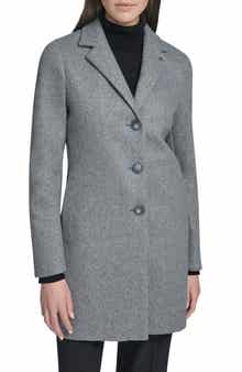 Calvin Klein Classic Notch Lapel Coat