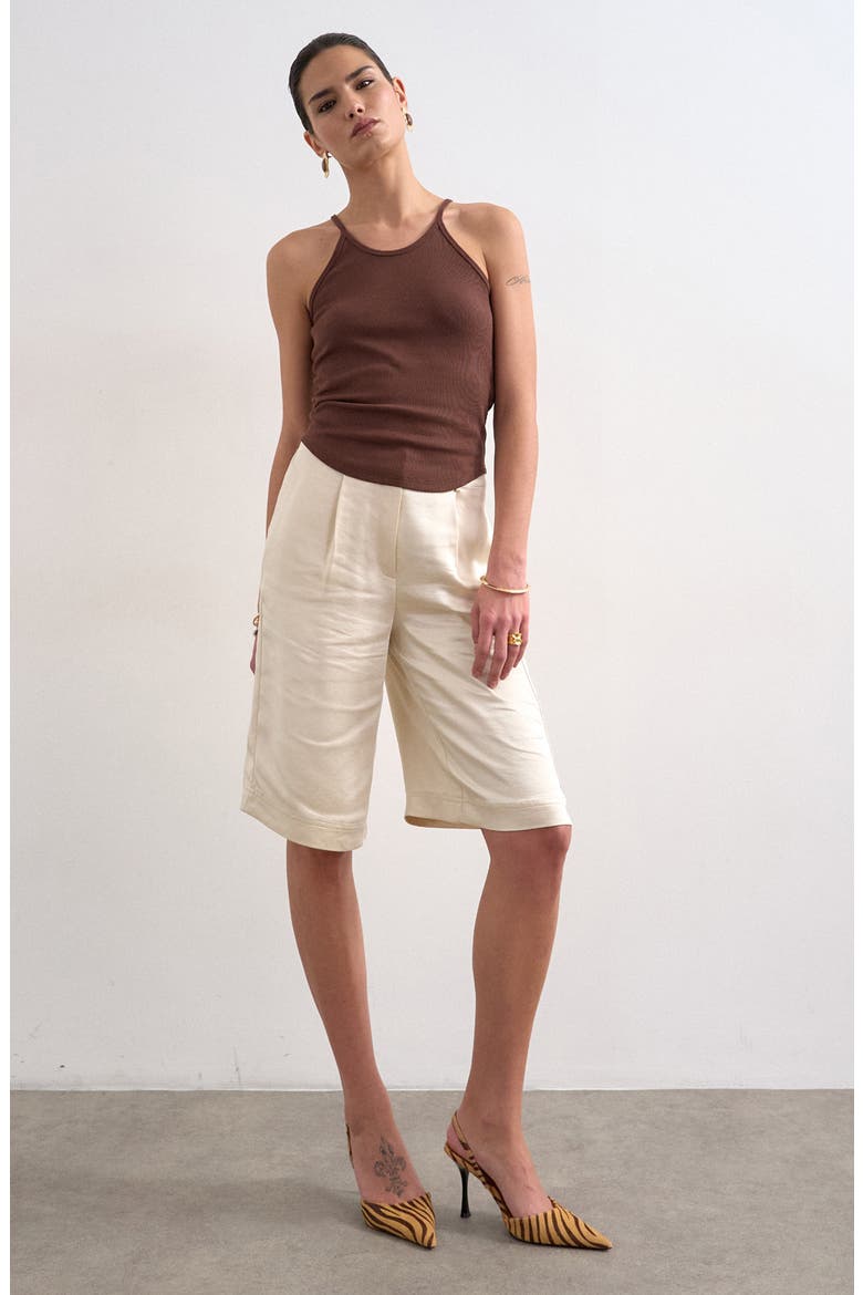 Rib Camisole, Alternate, color, BROWN