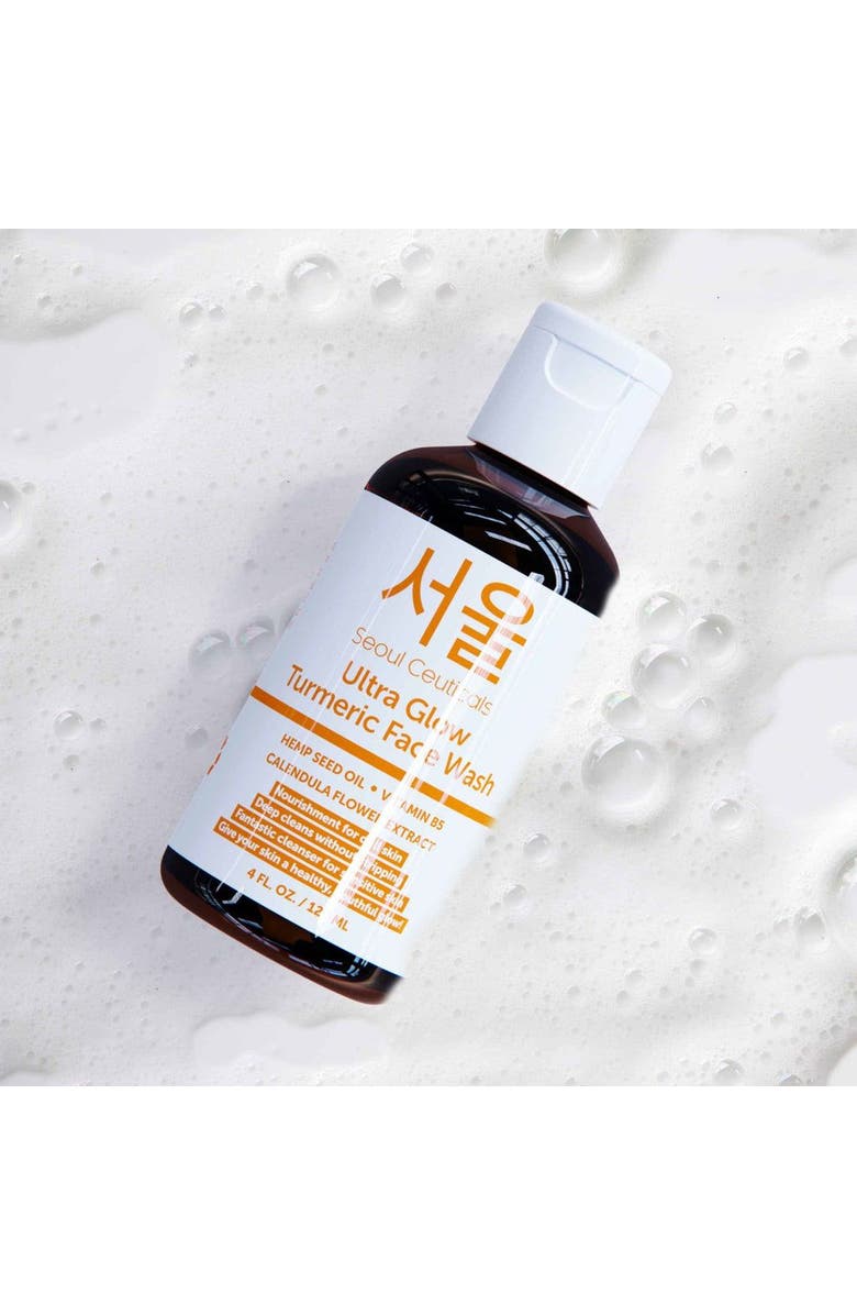 Seoul Ceuticals Ultra Glow Korean Turmeric Face Wash, Alternate, color, Clear