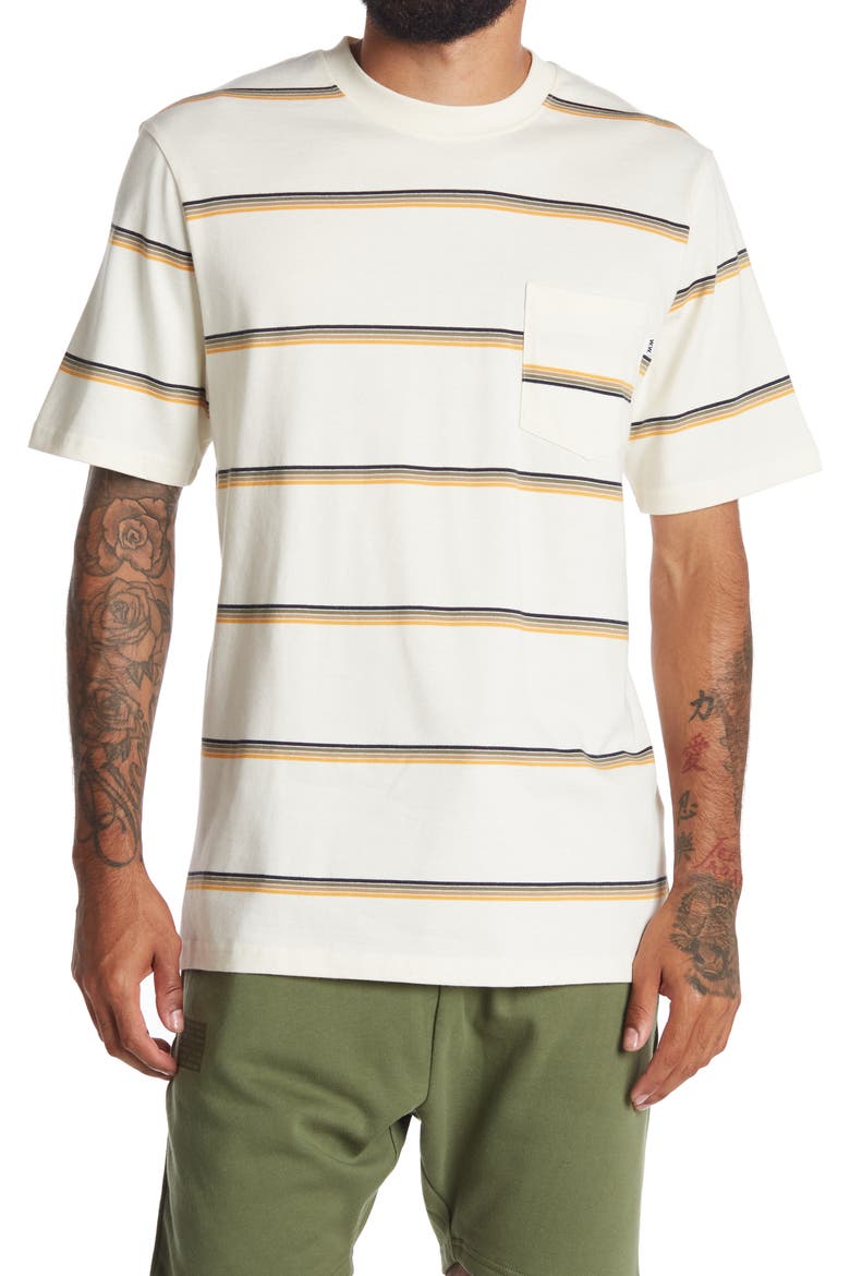 Bobby Stripe Crew Neck T-Shirt, Main, color, 0006 OFF-WHITE STRIPES