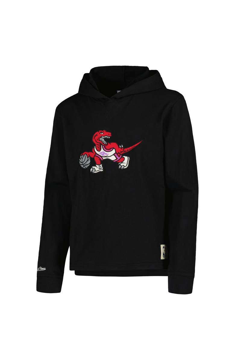 Mitchell & Ness Youth Mitchell & Ness Black Toronto Raptors Hardwood Classics Legendary Slub Lightweight Pullover Hoodie, Alternate, color, 